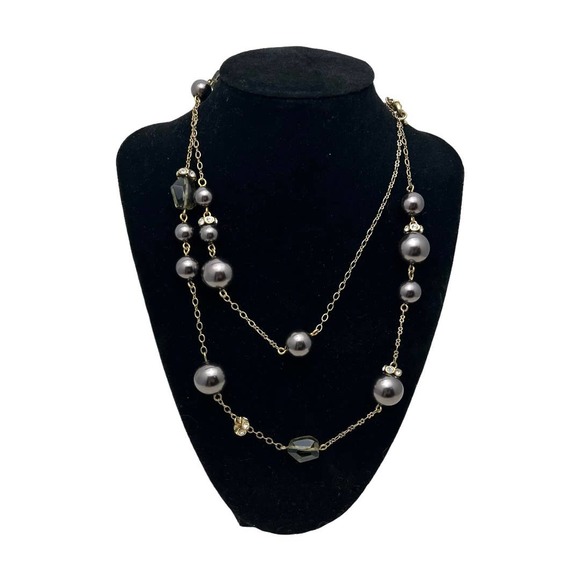 J.CREW Jewelry - J.Crew Bead and Rhinestone Long Necklace